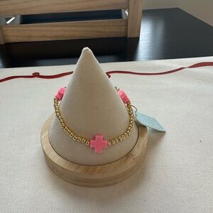 Enewton signature cross gold pattern 3mm bead bracelet *NEW*